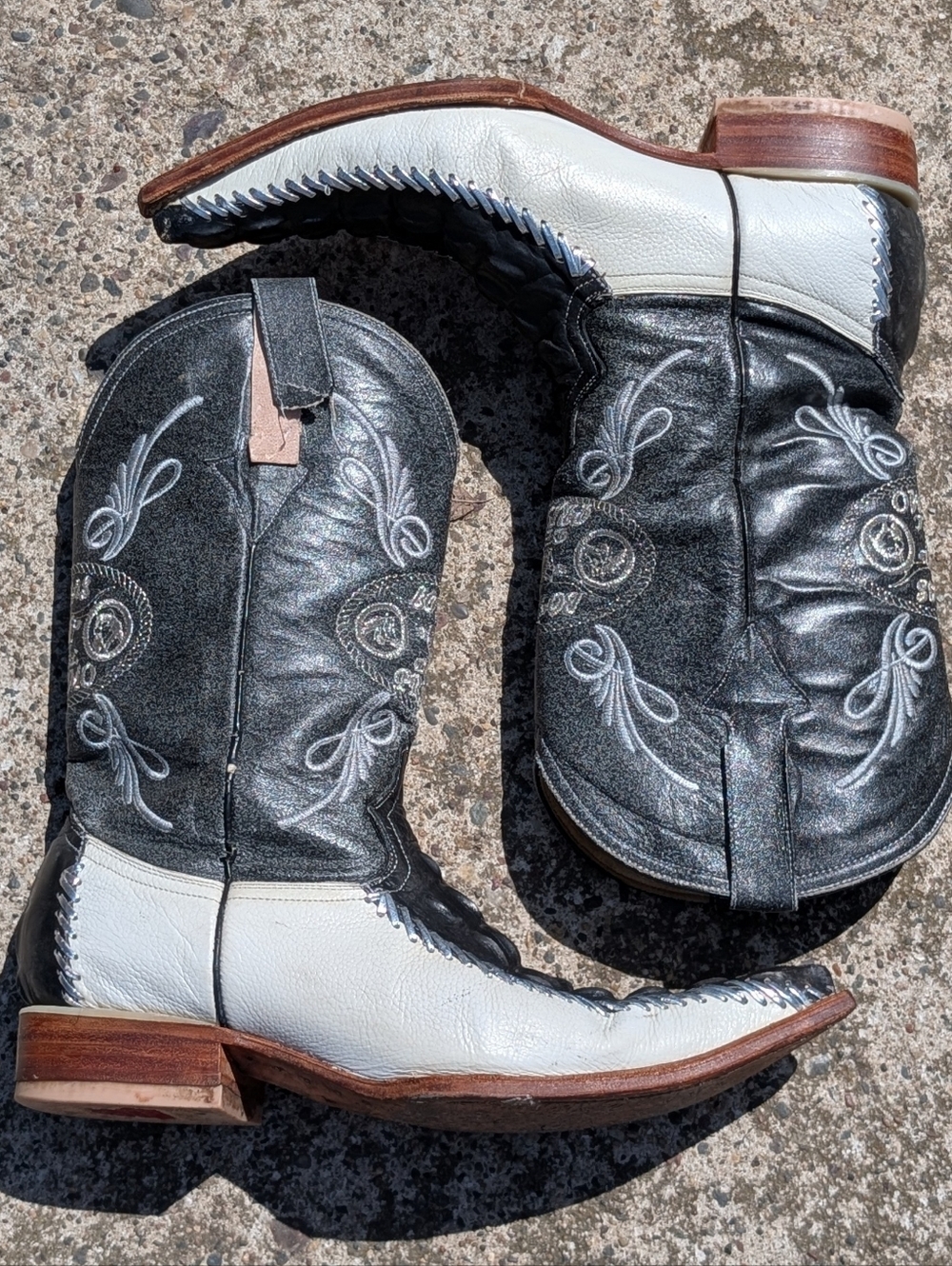 Botas Del Primo Rare Men's Leather Caiman Cowboy Boots Mexico 29 US 11/11.5 - Picture 10 of 16
